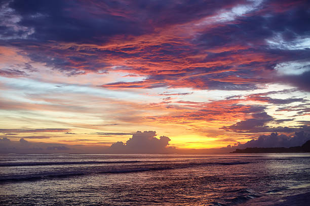 istock amazing colorful sunset on the sea 527900408