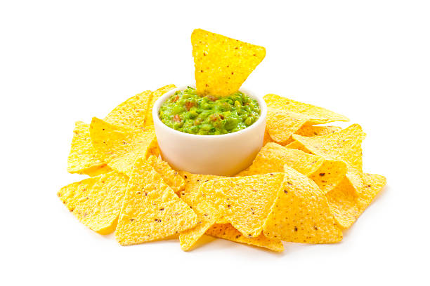 istock Salsa guacamole with nachos. 527900554
