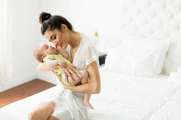 istock Young mother with a baby 527901846