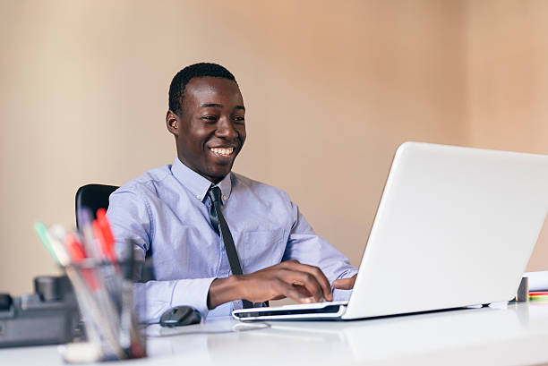 istock Young African Businessman Working. 527902372