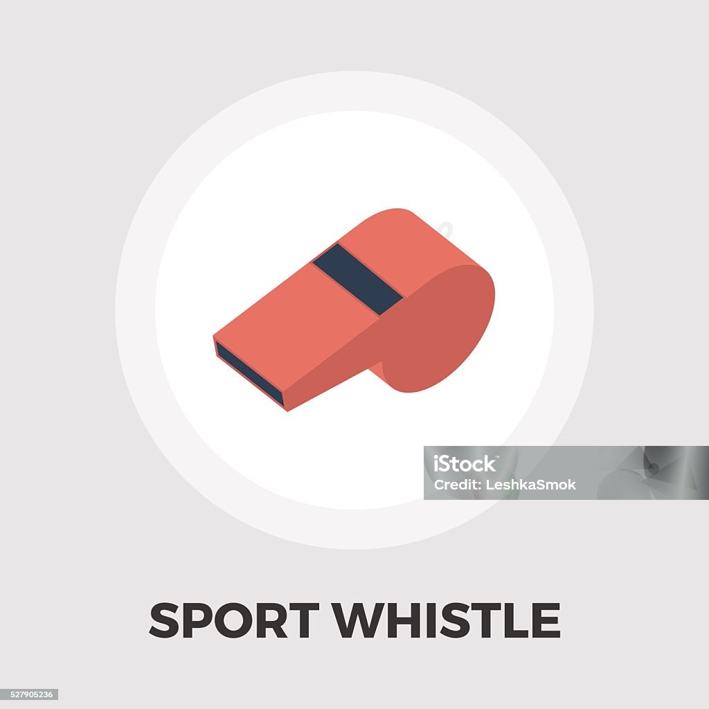 Sports whistle icon flat Sports whistle icon vector. Flat icon isolated on the white background. Editable EPS file. Vector illustration. Penny Whistle stock vector