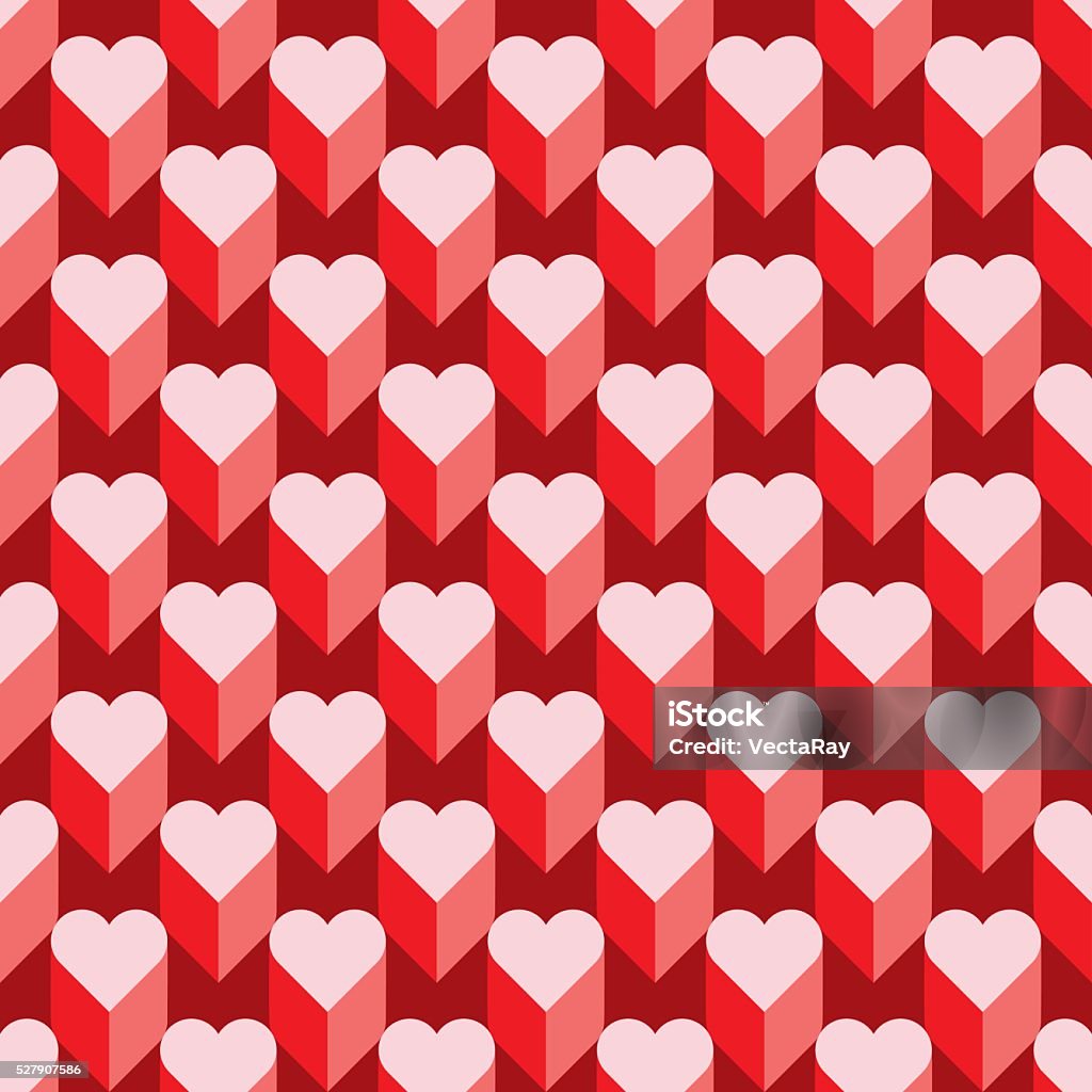 Seamless Heart Pattern Ideal For Valentines Day Stock Illustration ...