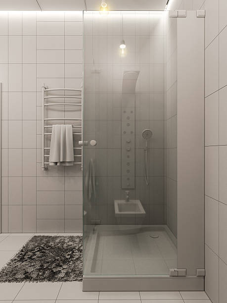 istock 3D rendering of a bathroom interior design for children. 527907702