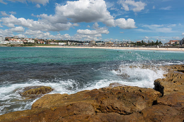 istock Bondi North Rocks on a sunny day, Sydney, Australia. 527908676