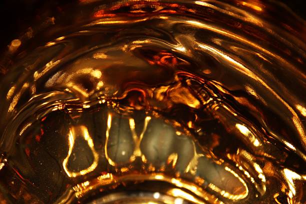 istock Golden magma background 527956451