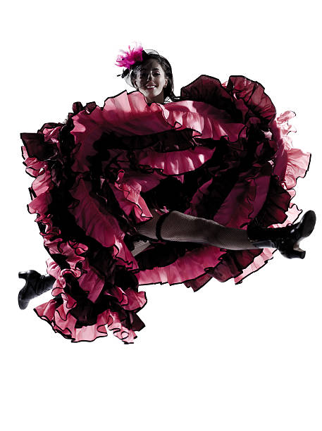 istock woman dancer dancing french cancan silhouette 527957107
