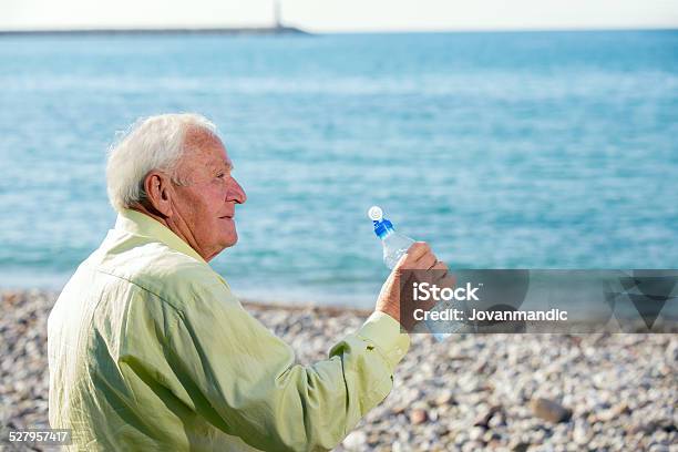 Senior Man On The Sea Stock Photo - Download Image Now - 70-79 Years, Active Seniors, Adult
