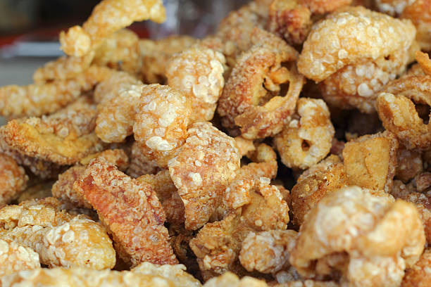 istock Fried Pork Skin - pork snack 527958273