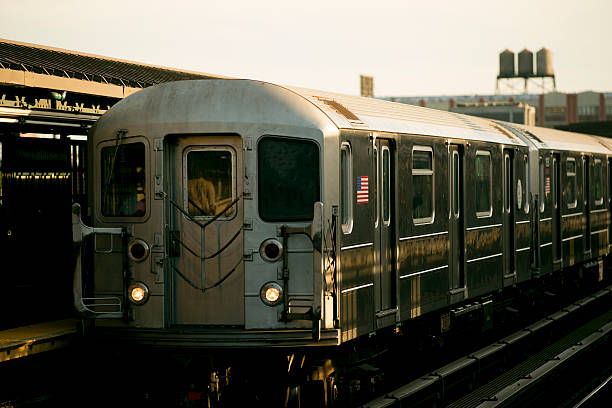 istock Outdoor Subway Train at Court Square Station Queens 528041108