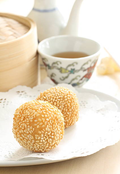 istock chinese pastry, sesame ball 528041232