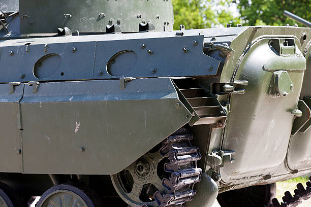 istock part of the old military equipment 528043298