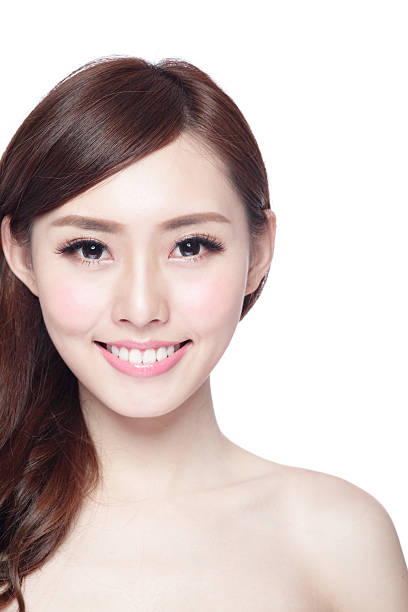 istock Beauty woman with charming smile 528044170