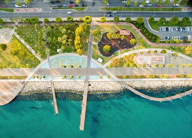 istock Aerial view of Molos, Limassol, Cyprus 528051678