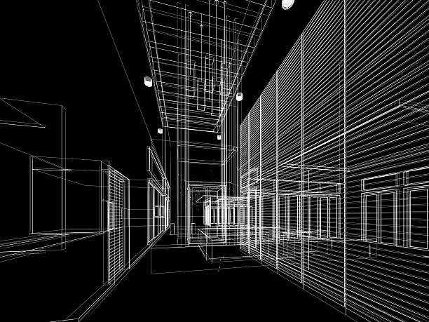 istock sketch design of interior hall 528056098