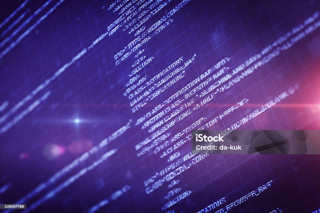 Program Source Code On Lcd Display Stock Photo - Download Image Now ...