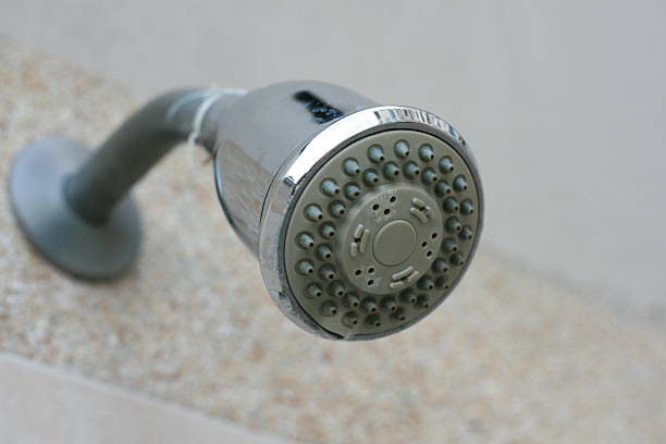 istock Shower in a public bathroom 528061080