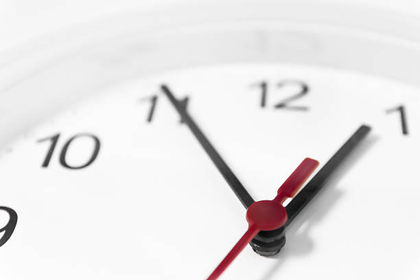 istock Closeup of hands on clock face.sensitive focus 528061244