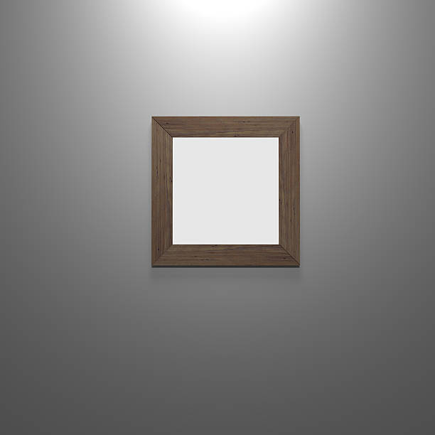 istock Blank wood frame in the gallery 528061510