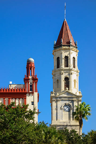 st. augustine, florida, ee.uu. - saint augustine cathedral fotografías e imágenes de stock