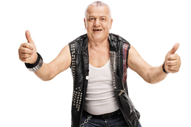istock Mature punk giving thumbs up 528069060