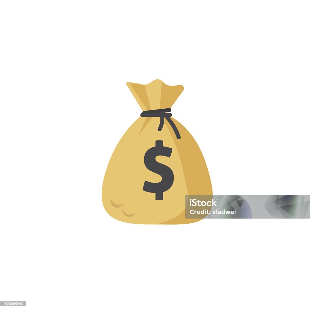 Money Bag Vector Icon Moneybag Flat Simple Cartoon Illustration Isolated  Stock Illustration - Download Image Now - iStock
