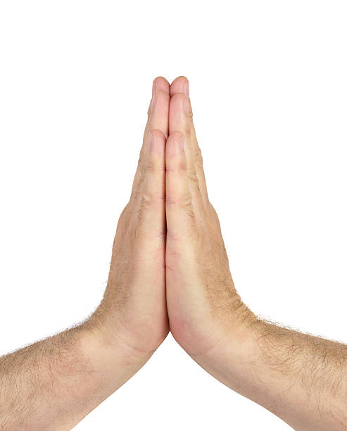 istock men hands together symbolizing prayer isolated on white 528070002