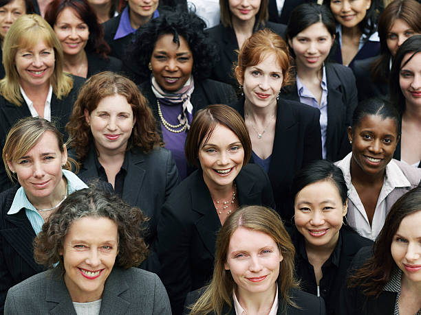 Group Of Smiling Businesswomen stock photo