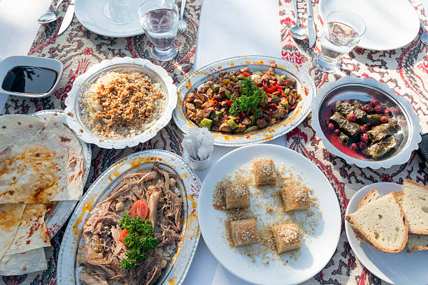 istock Traditional Ottoman Recipes are Served on Table Cloth 528071466