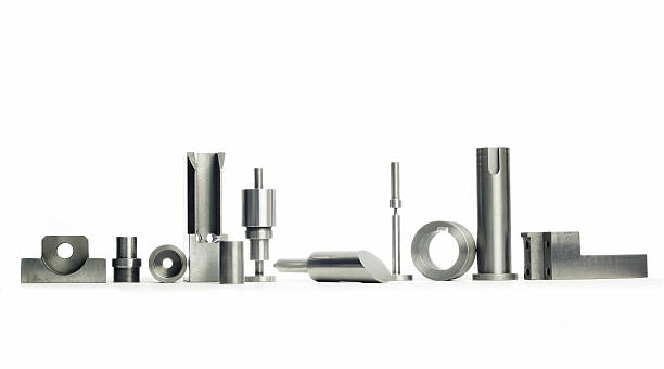 prototype stainless steel parts stock photo