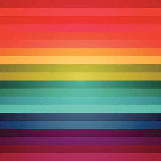 Vector illustration of Rainbow colorful stripes abstract background