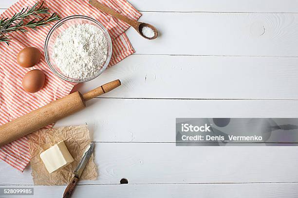 Zutaten Für Den Teig Stockfoto und mehr Bilder von Backen - Backen, Bildhintergrund, Braun