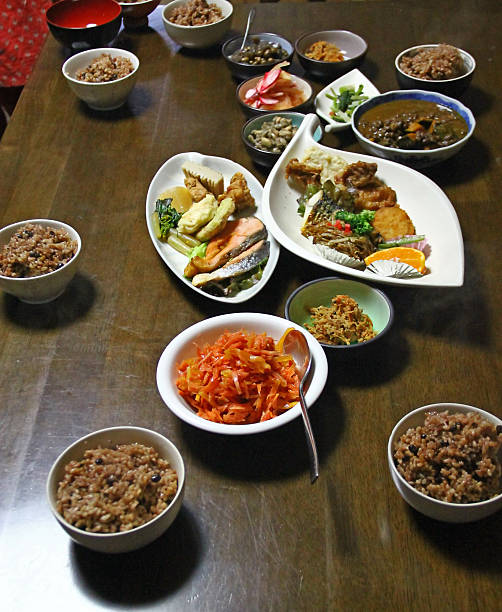 istock Asian food dishes on the table 528100625