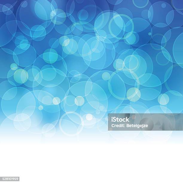 Abstract Blurred Lights And Snowflakes Background Vector Illustration Stock Illustration - Download Image Now