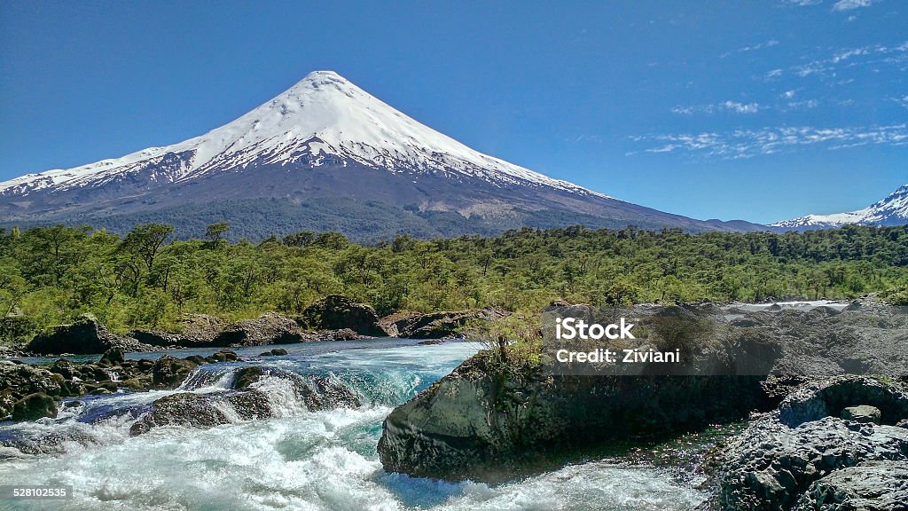 waterfalls Osorno Beauty In Nature Stock Photo