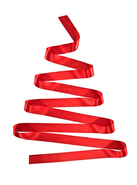 istock Valentines day spiral shaped red ribbon 528104361