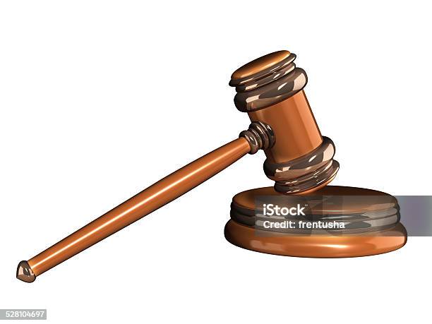 Judicial 3d Gavel Stock Photo - Download Image Now - Auction, Cut Out, Hammer