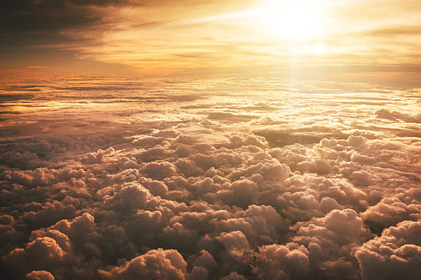 istock Aerial view of clouds from the sky 528105069