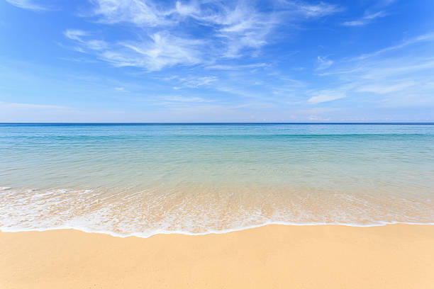 istock Tropical beach and blue sky in Phuket, Thailand 528107431