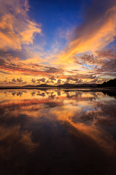 istock Reflection of Beautiful Sunset in Phuket, Thailand 528130319