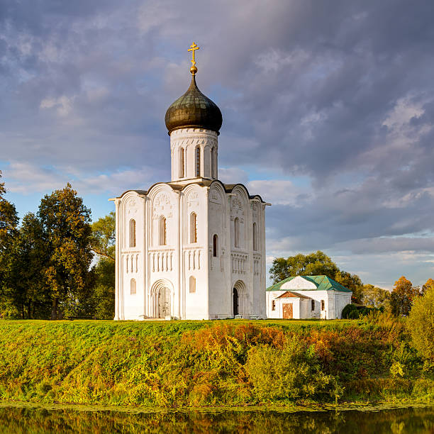 istock Church Intercession of Holy Virgin on Nerl River. Russia 528131239
