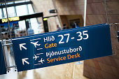 Sign in Keflavik Airport