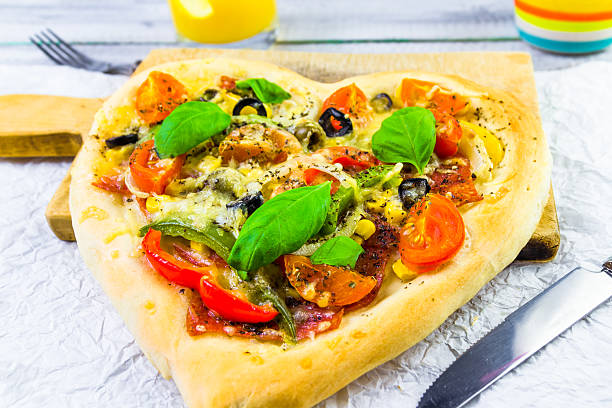 istock tasty pizza cheese meat olives 528133897