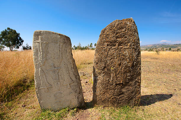 istock Mysterious megalithic Tiya stone pillars, Ethiopia. 528134537