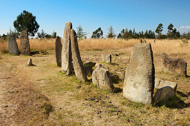 istock Mysterious megalithic Tiya stone pillars, Ethiopia. 528135029
