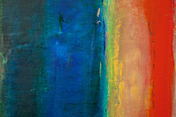 istock Abstract painted red and blue art backgrounds. 528135239