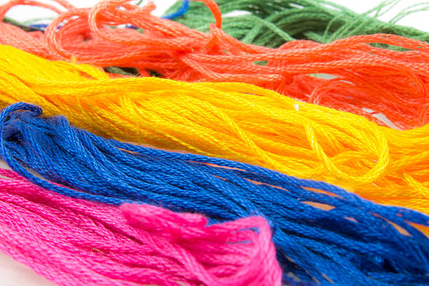 istock close-up of several strands of soft colored cotton 528136205