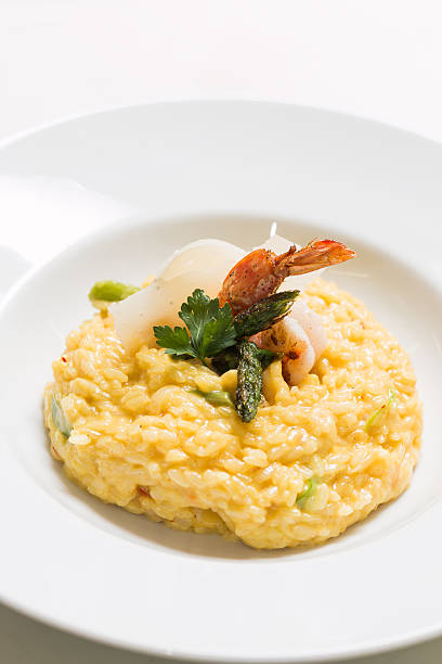 istock Risotto with shrimp and parmesan cheese 528146529