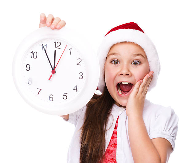 istock Christmas. Girl in santa 528148811