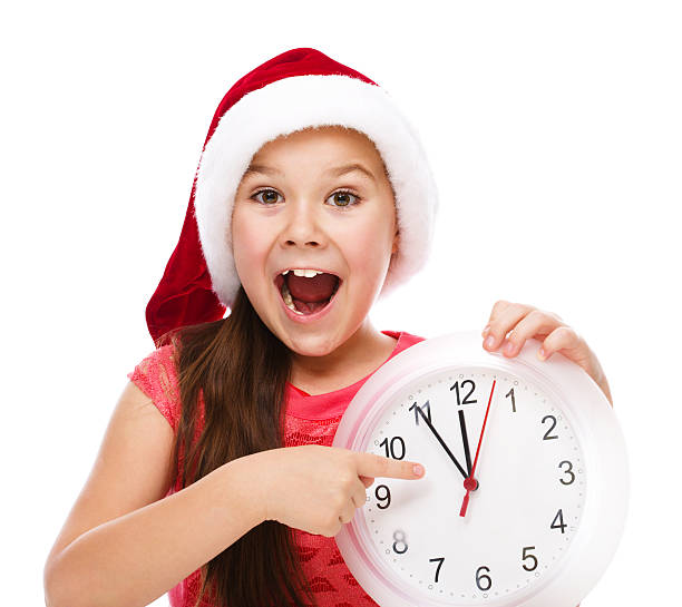 istock Christmas. Girl in santa 528148817