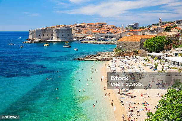 Dubrovnik Croatia Stock Photo - Download Image Now - Croatia, Dubrovnik, Beach